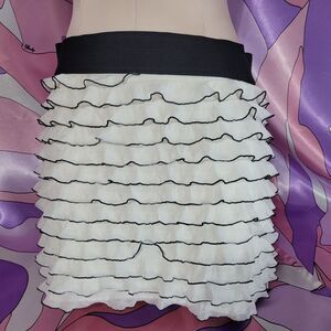 Ruffle Bodycon Mini Skirt Small White ANAP Japan Womens Party Prom Cosplay Y2K